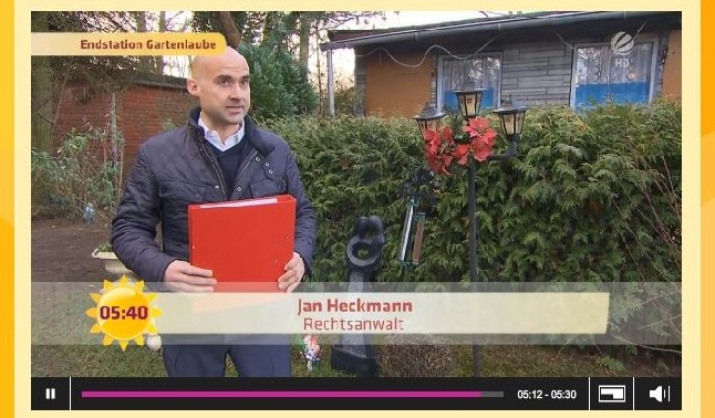 Rechtsanwalt Jan Heckmann in Sat.1