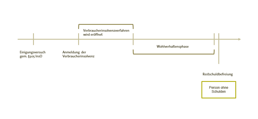 Privatinsolvenz anmelden Einigungsversuch § 305 InsO