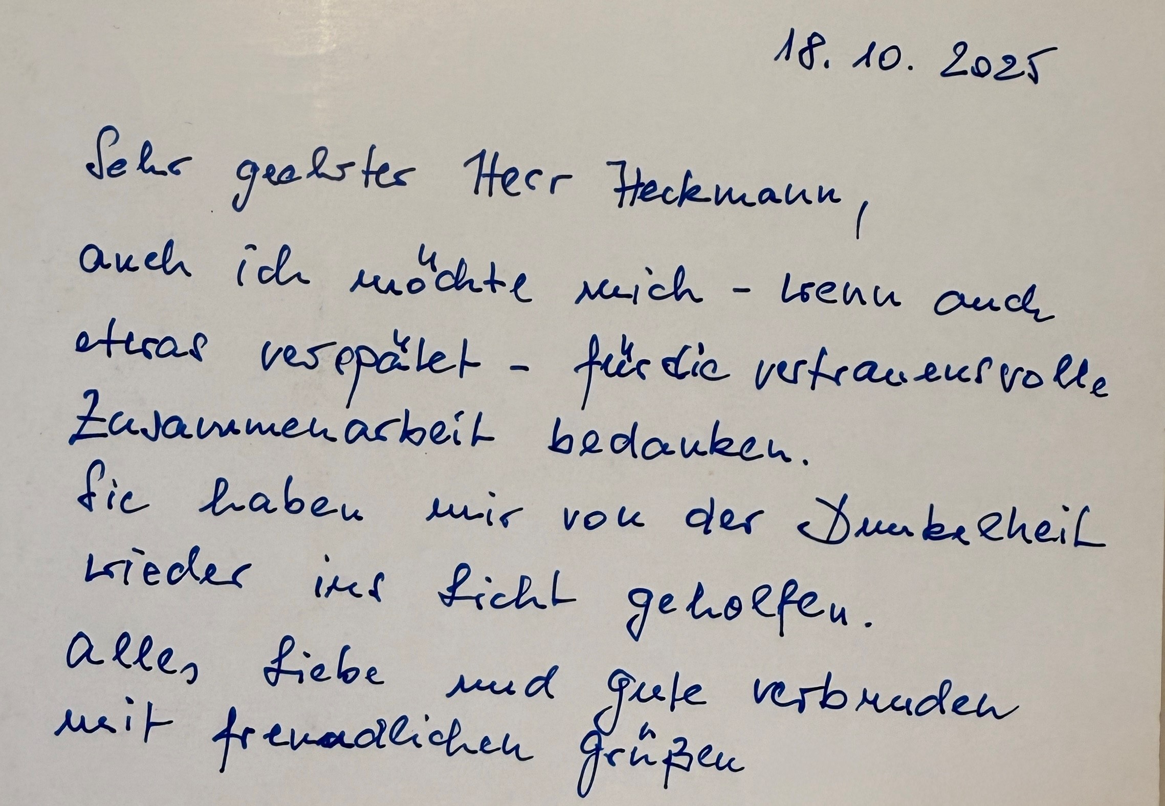 Dankeskarte Rückseite 1